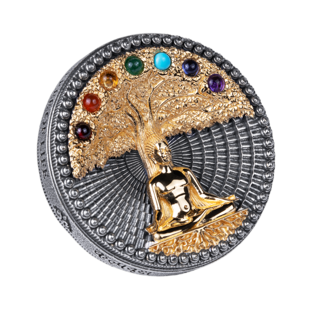 Buddha The Tree of Life 3 Oz Silver Coin 2026 MDM
