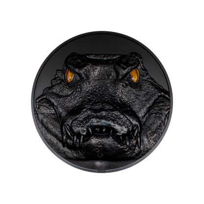 CAIMAN Hunters By Night 1 Kg Kilo Silver Coin $50 Palau 2024