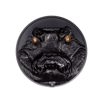 CAIMAN Hunters By Night 2 Oz Silver Coin $10 Palau 2023