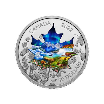 CANADIAN COLLAGE 3 Oz Silver Coin $50 Canada 2022
