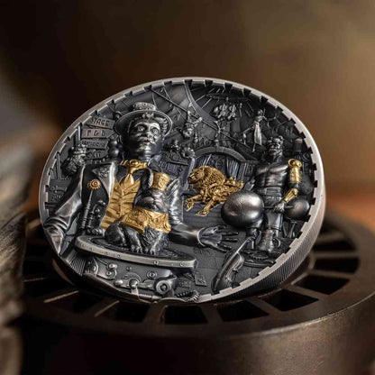 Carnival Steampunk 3 oz silver coin - PARTHAVA COIN