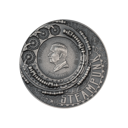 CARNIVAL Steampunk 3 Oz Silver Coin $20 Cook Islands 2024