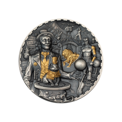 CARNIVAL Steampunk 3 Oz Silver Coin $20 Cook Islands 2024