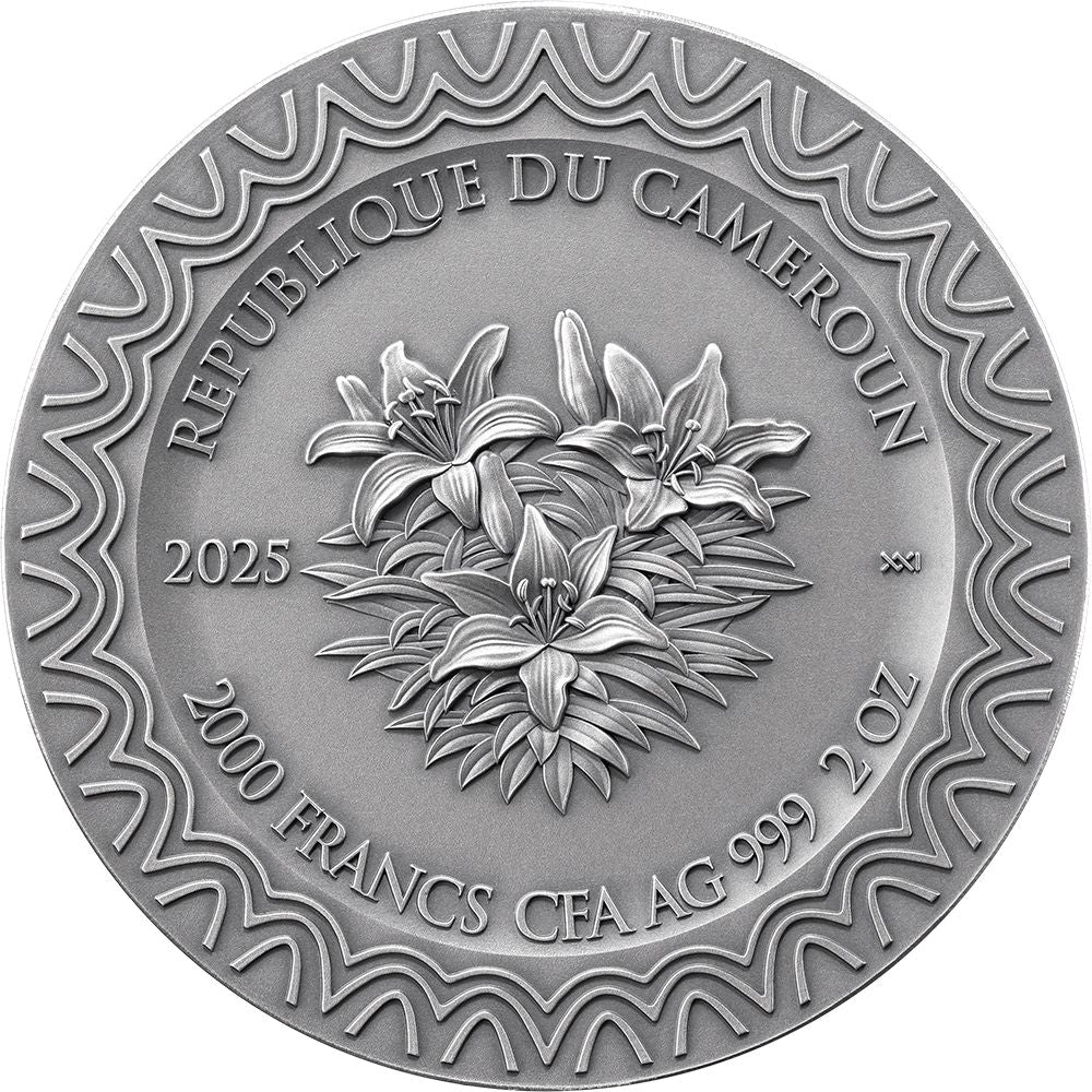 Aurora Celestial Beauty 2 Oz Silver Coin 2025 obverse mint xxi parthava coin