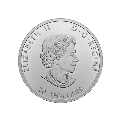 CEDAR WAXWING Colourful Birds 1 Oz Silver Coin $20 Canada 2022