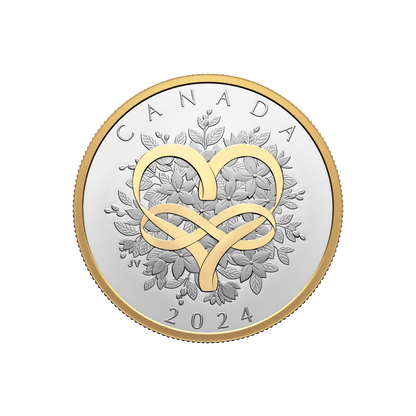 CELEBRATE LOVE Silver Coin $20 Canada 2024