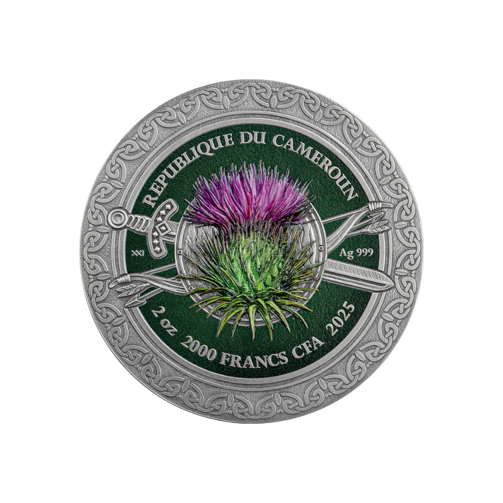 CELTIC Femina Bellator 2 Oz Silver Coin 2000 Francs Cameroon 2025