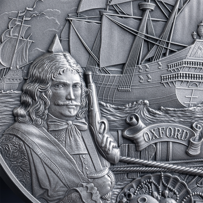 OXFORD Captains of Fortune 2 Oz Silver Coin $5 Barbados 2024 - PARTHAVA COIN