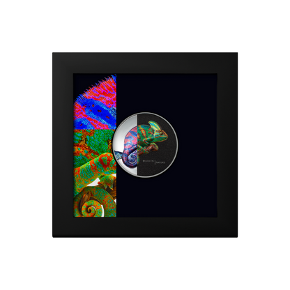 CHAMELEON Eclectic Nature 1 Oz Silver Coin $5 Cook Islands 2023