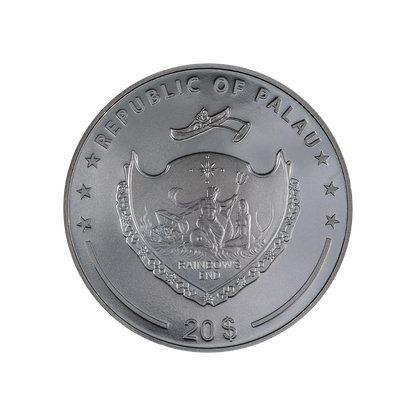 CHARON Ferryman of the Dead 3 Oz Silver Coin $20 Palau 2023