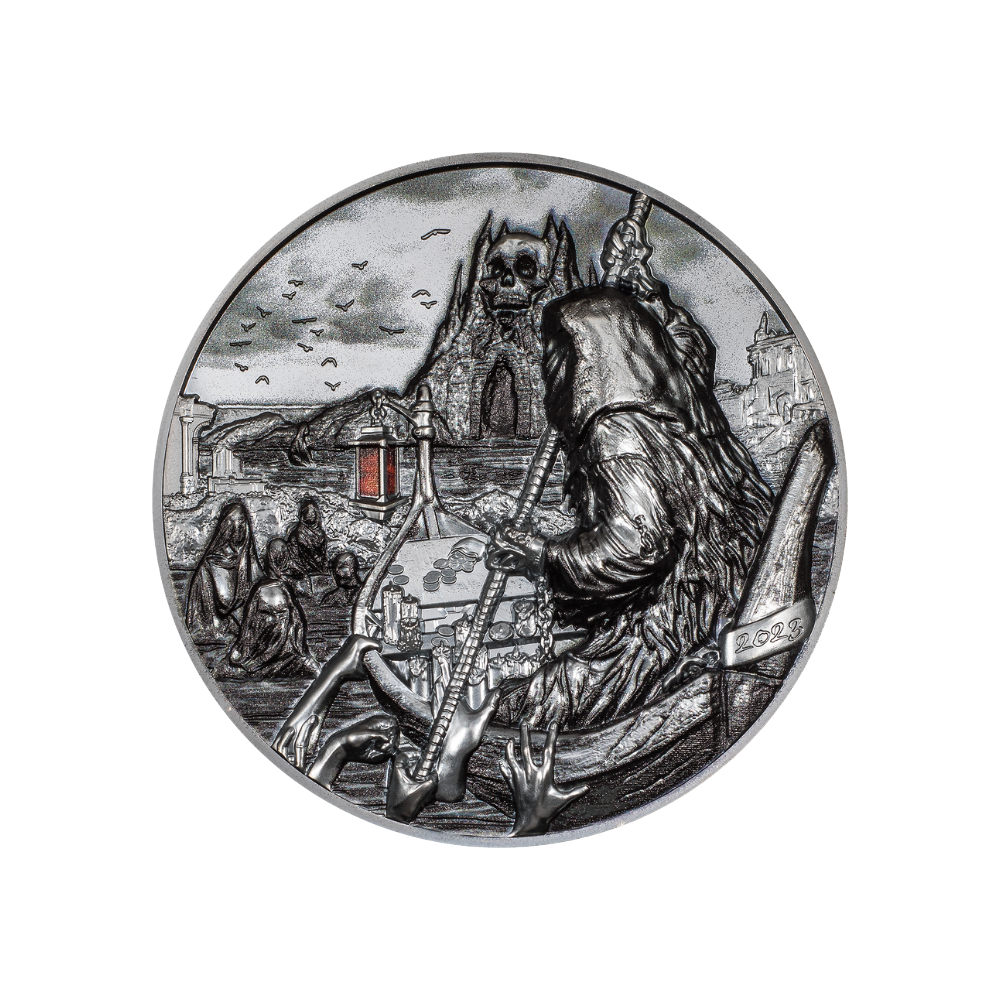 CHARON Ferryman of the Dead 3 Oz Silver Coin $20 Palau 2023