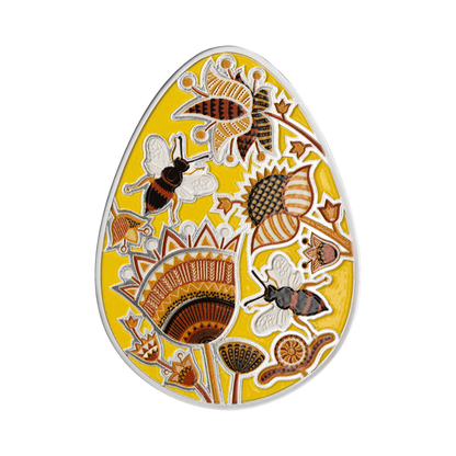 Charunok Ukrainian Pysanka 1 Oz Silver Coin 2027 Mint XXI