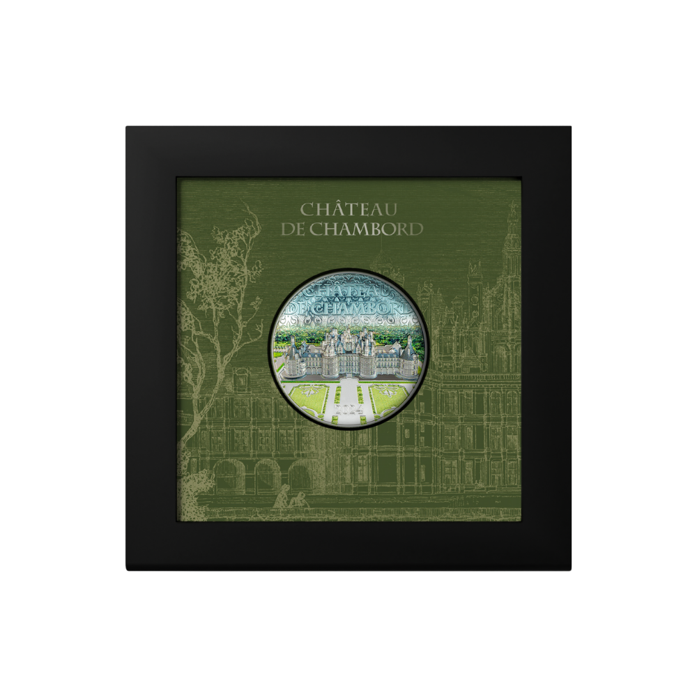 CHATEAU DE CHAMBORD 2 Oz Silver Coin $10 Cook Islands 2024