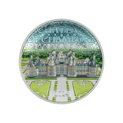 CHATEAU DE CHAMBORD 2 Oz Silver Coin $10 Cook Islands 2024