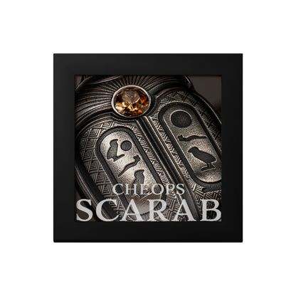 CHEOPS Scarab 1 Oz Silver Coin $5 Palau 2023