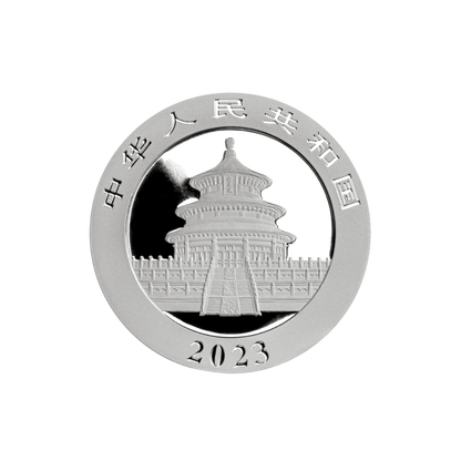 CHINESE PANDA 40th Anniversary Silver Set Coin 2 Oz + 30g Bar China 2023