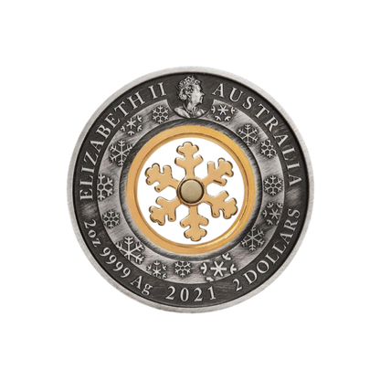 CHRISTMAS WONDERLAND 2 Oz Silver Coin $2 Australia 2021