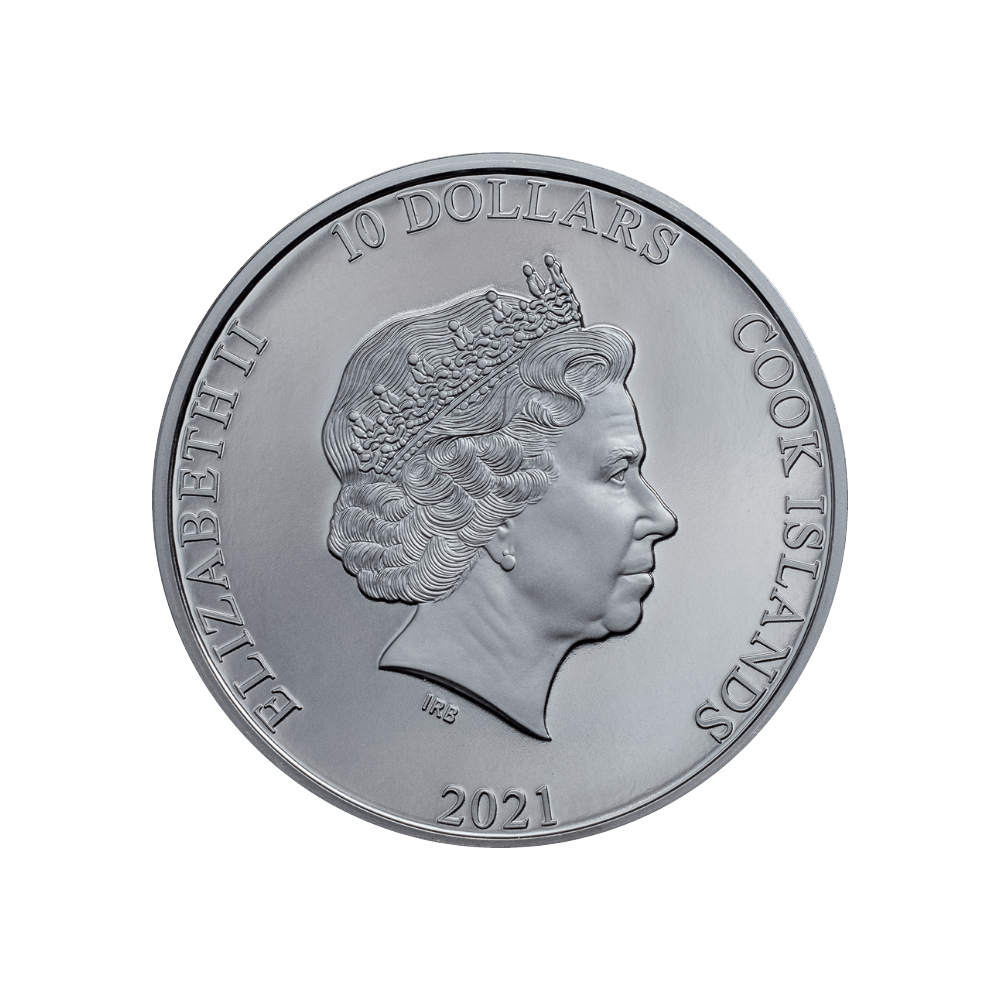 CLASSIC CAR Open Roads 2 Oz Silver Coin $10 Cook Islands 2021