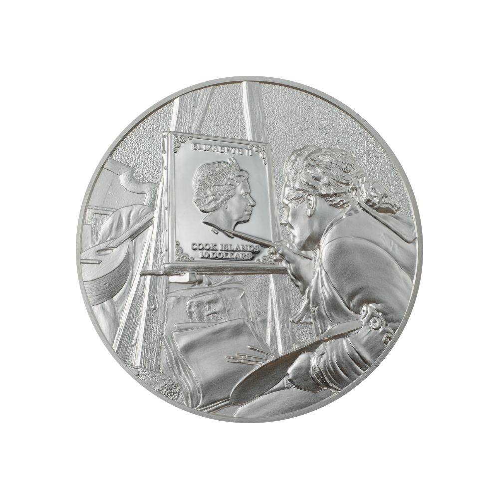 CLAUDE MONET Masters of Art 2 Oz Silver Coin $10 Cook Islands 2023
