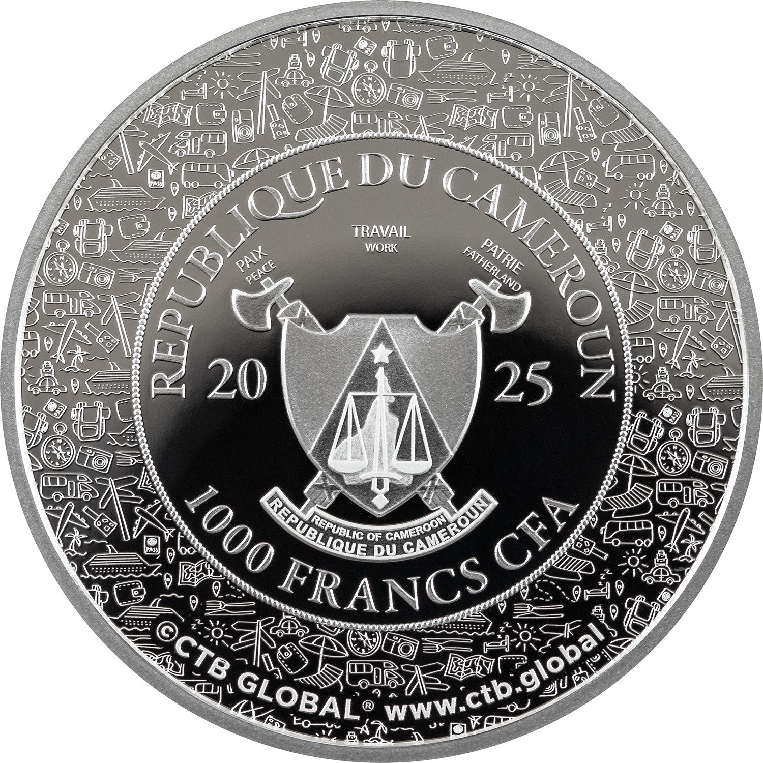 CHICHEN ITZA Journey of Lifetime 1 Oz Silver Coin 1000 Francs Cameroon 2025 - PARTHAVA COIN
