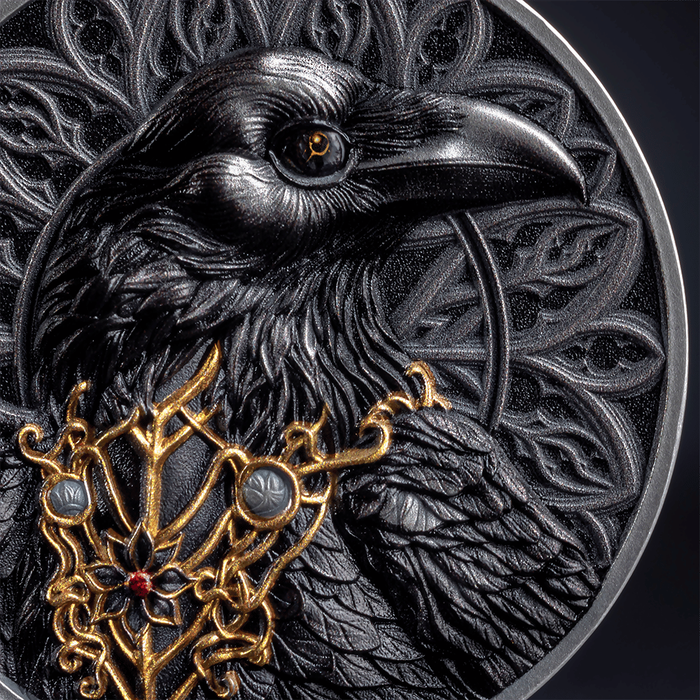 The Raven Creatures of Nocturne 1 Oz Silver Coin 2025 - image4 - MINT XXI