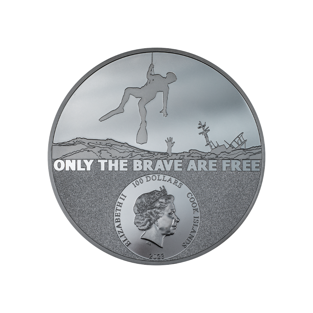 COAST GUARD Real Heroes 1 Kg Kilo Silver Coin $100 Cook Islands 2023