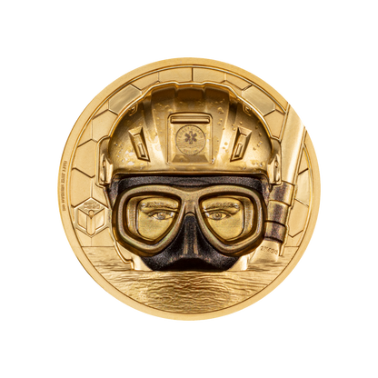 COAST GUARD Real Heroes 1 Oz Gold Coin $250 Cook Islands 2023