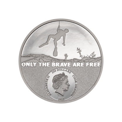COAST GUARD Real Heroes 1 Oz Platinum Coin $250 Cook Islands 2023