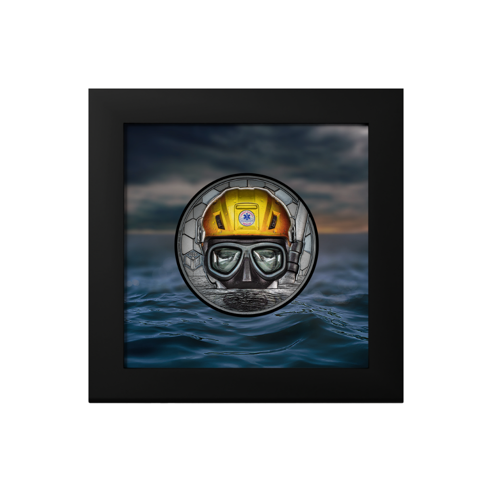 COAST GUARD Real Heroes 3 Oz Silver Coin $20 Cook Islands 2023