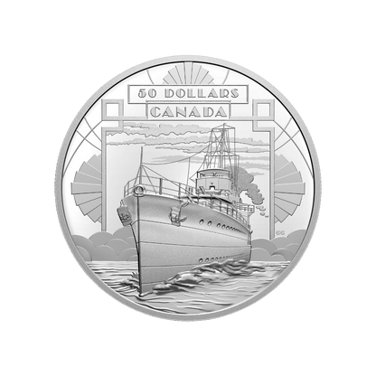 COMING OF AGE First 100 Years of Confederation Boat Silver Coin $50 Canada 2021