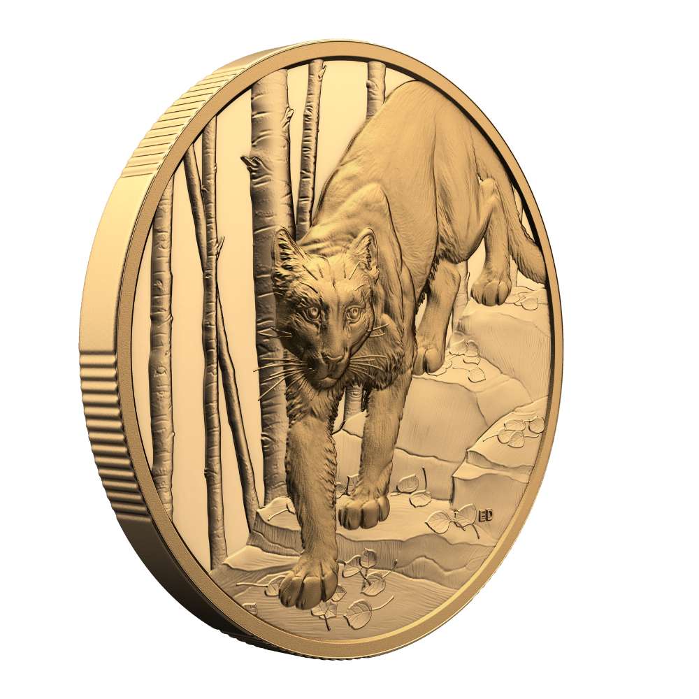 COUGAR Great Hunters 1 oz Gold Coin $200 Canada 2024 - ROYAL CANADIAN MINT