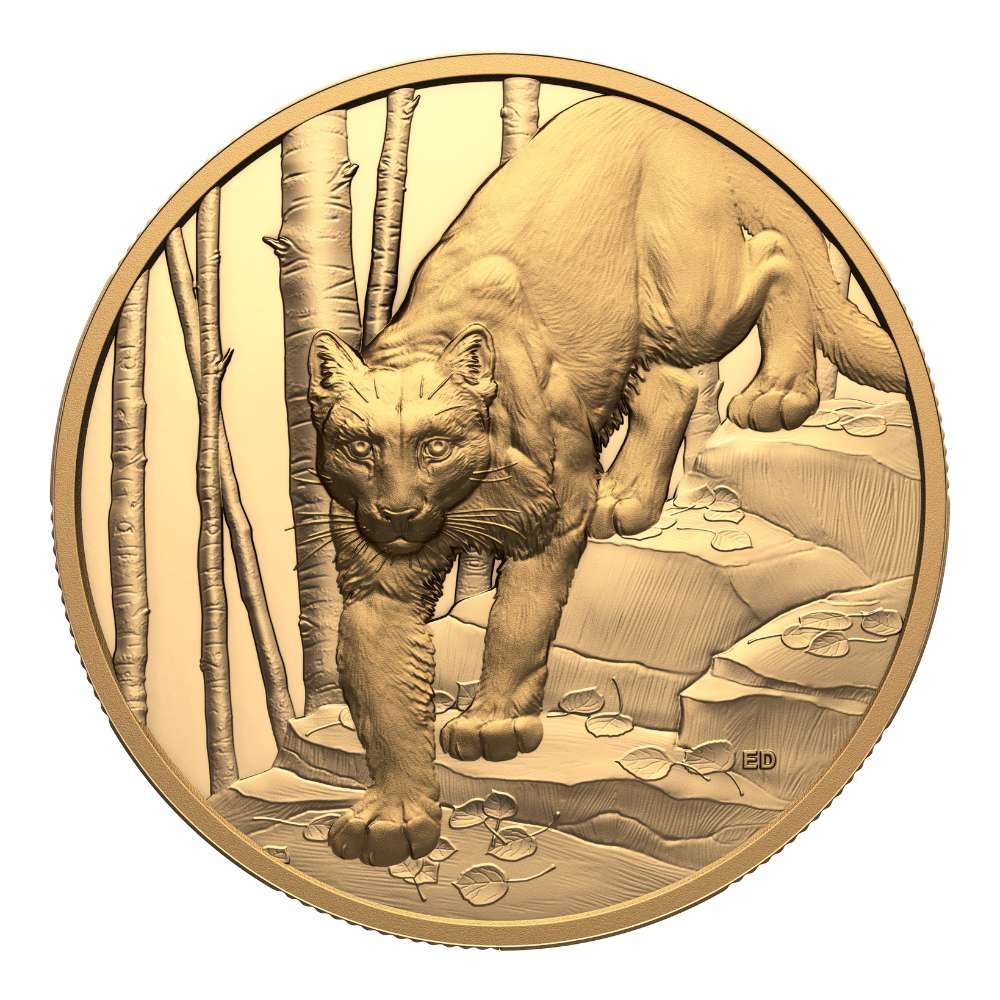 COUGAR Great Hunters 1 oz Gold Coin $200 Canada 2024 - ROYAL CANADIAN MINT