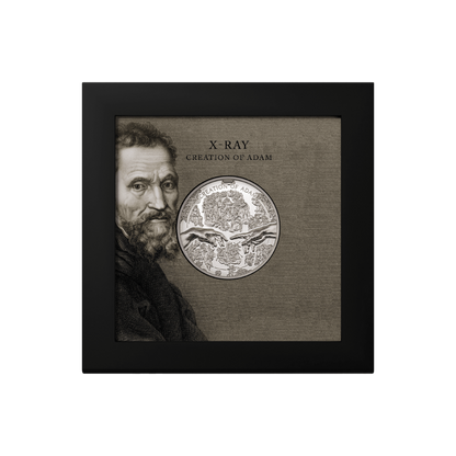 CREATION OF ADAM X Ray 1 Oz Silver Coin $5 Cook Islands 2023