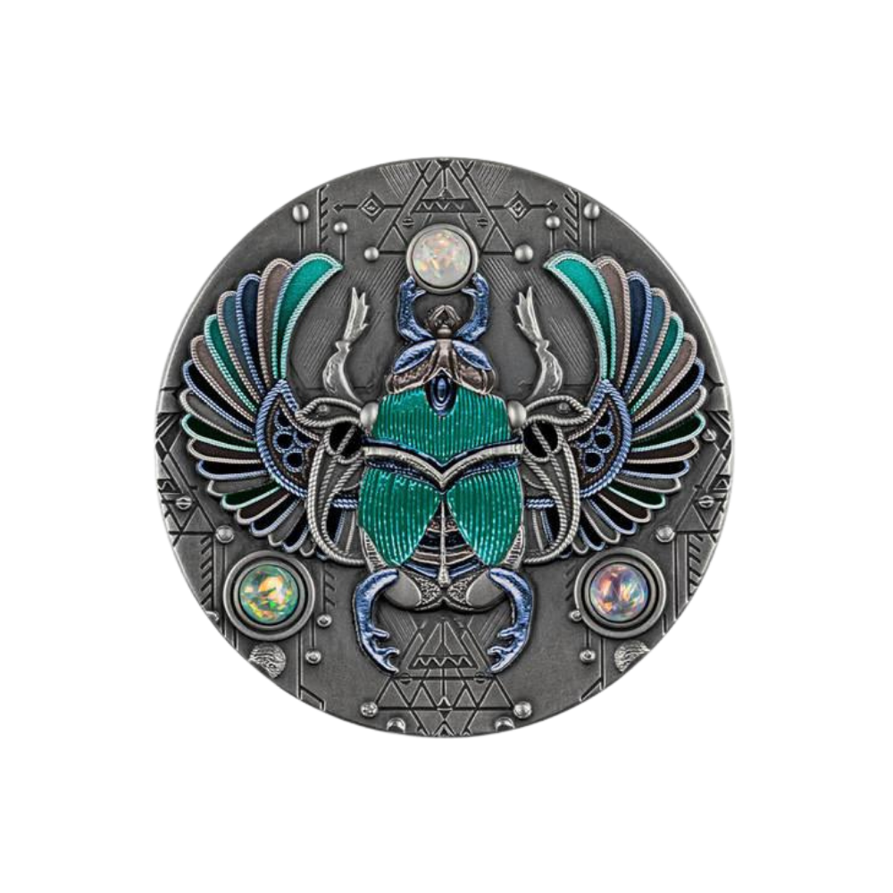 CRYSTAL SCARABAEUS 2 Oz Silver Coin $5 Niue 2021