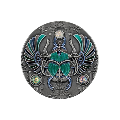 CRYSTAL SCARABAEUS 2 Oz Silver Coin $5 Niue 2021
