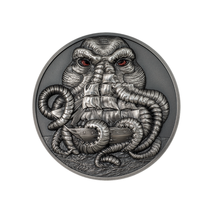 CTHULHU Howard Phillips Lovecraft 3 Oz Silver Coin $20 Palau 2022