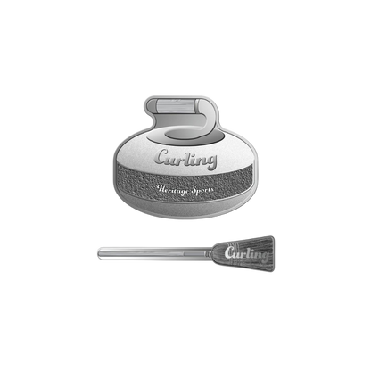 CURLING Heritage Sports Set 2 Silver Coins $1 Solomon Islands 2022