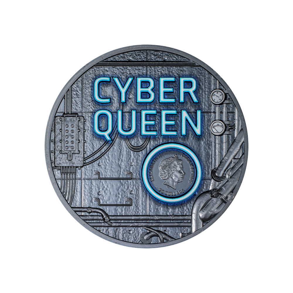 CYBER QUEEN 3 Oz Silver Coin $20 Cook Islands 2023