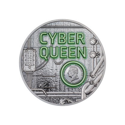 CYBER QUEEN Rebirth 3 Oz Silver Coin $20 Cook Islands 2024