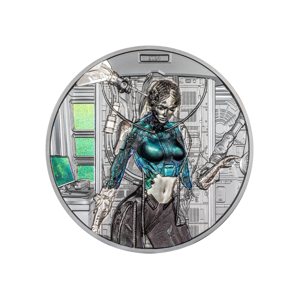 CYBER QUEEN Rebirth 3 Oz Silver Coin $20 Cook Islands 2024