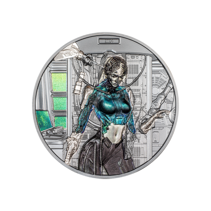 CYBER QUEEN Rebirth 3 Oz Silver Coin $20 Cook Islands 2024