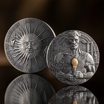 Cyborg Dual Essence 2 Oz Silver Coin 2026 MINT XXI