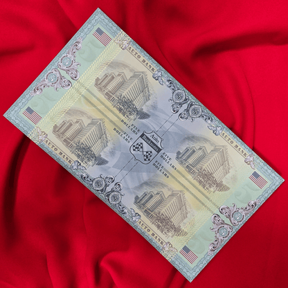 Cadillac Auto Fantasy Note – Limited Uncut Sheet of 4 Collectible Banknotes