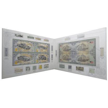 Cadillac Auto Fantasy Note – Limited Uncut Sheet of 4 Collectible Banknotes
