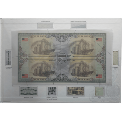 Cadillac Auto Fantasy Note – Limited Uncut Sheet of 4 Collectible Banknotes