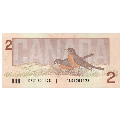 Canada 2 Dollars 1986 Pick BC-55b UNC - Random Serial Number