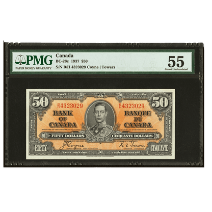 Canada 50 Dollars 1954 Pick BC-26c About UNC 55 - PARTHAVA COIN