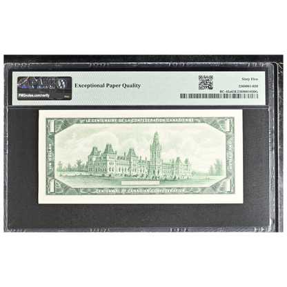 Canada 1 Dollar 1967 Pick BC-45a Gem UNC 65 EPQ