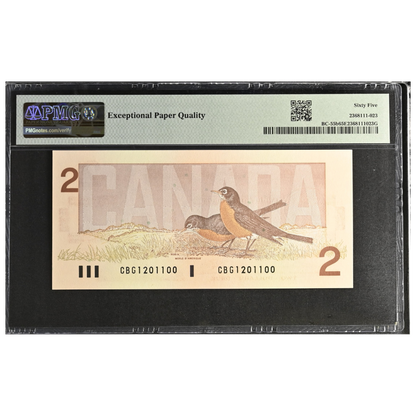 Canada 2 Dollars 1986 Pick BC-55b Gem UNC 65 EPQ