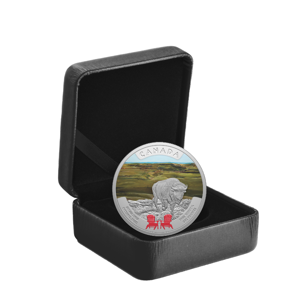 Canada’s National Parks Grasslands National Park 1 Oz Fine Silver Coin